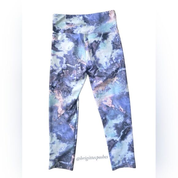 FLYWHEEL Cropped Blue,Grey & Pink Legging - Picture 5 of 6